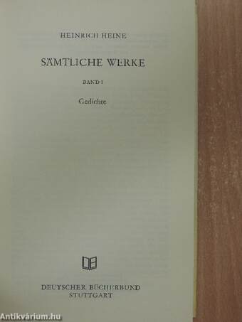 Sämtliche Werke I-II