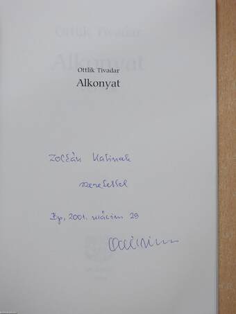 Alkonyat (dedikált példány)