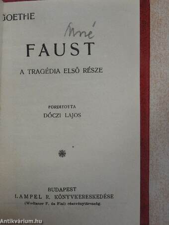 Faust I.