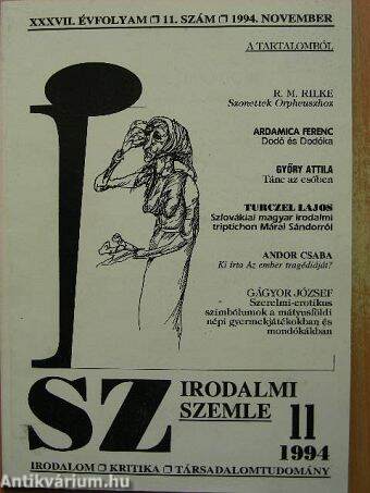 Irodalmi Szemle 1994. november