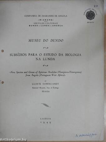 Museu do dundo/Subsídios para o Estudo da biologia na Lunda