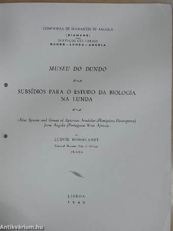 Museu do dundo/Subsídios para o Estudo da biologia na Lunda