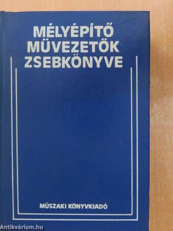 Mélyépítő művezetők zsebkönyve