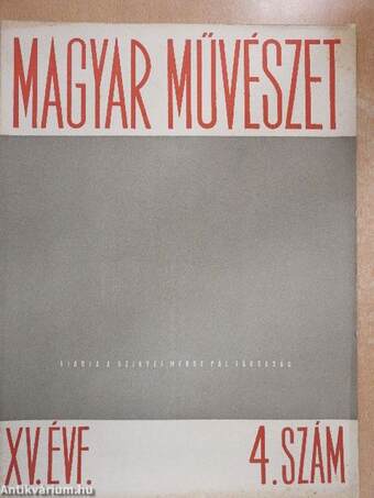 Magyar művészet 1948/4.