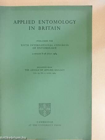 Applied Entomology in Britain