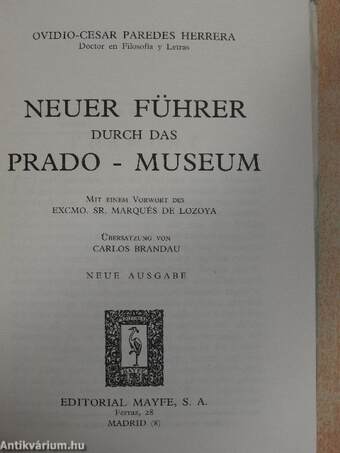 Neuer Führer durch das Prado-Museum