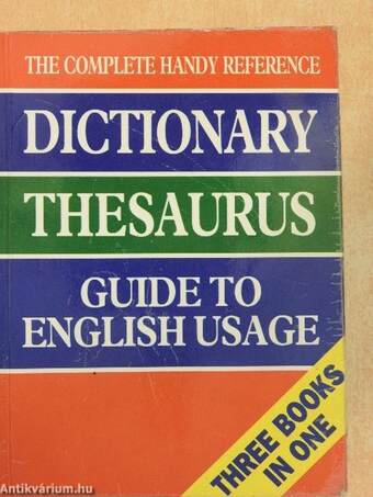 Dictionary-Thesaurus-Guide to English Usage