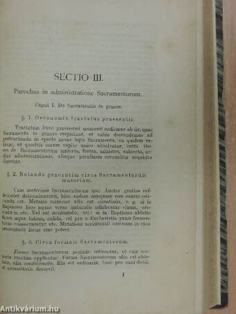 Manuale Parochorum I.