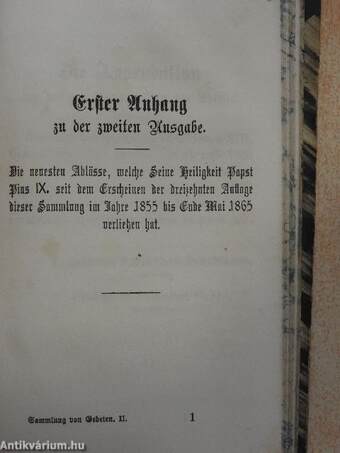 Sammlung von Gebeten und frommen Werken (gótbetűs)