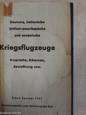 Deutsche, Italienische britisch-amerikanische und sowjetische Kriegsflugzeuge