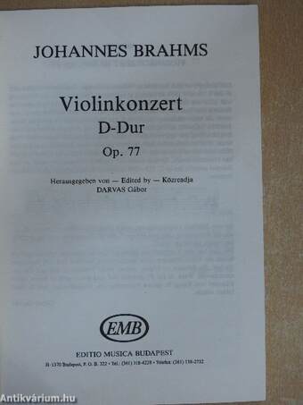 Violinkonzert D-dur