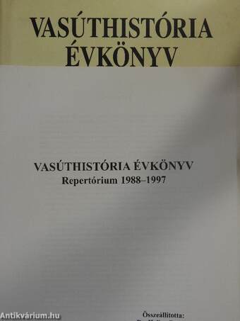 Vasúthistória évkönyv 1998