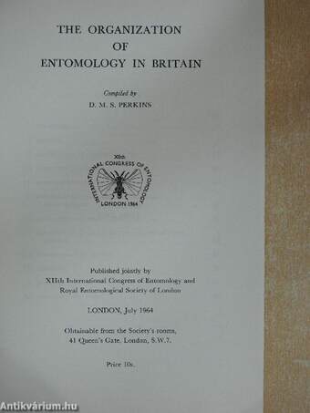 The organization of entomology in Britain