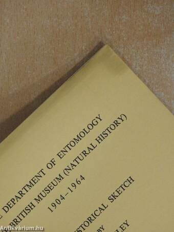 The department of entomology of the British Museum (Natural History) 1904-1964