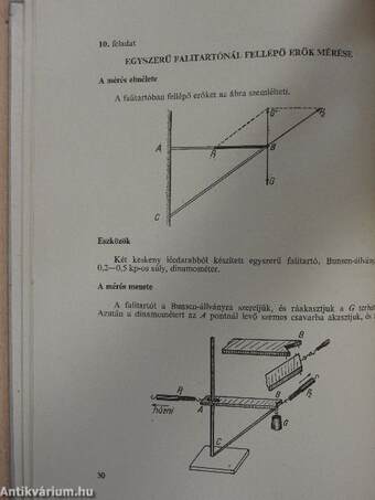 Munkafüzet a gimnáziumi fizikai mérési gyakorlatokhoz