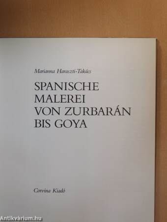 Spanische Malerei von Zurbarán bis Goya