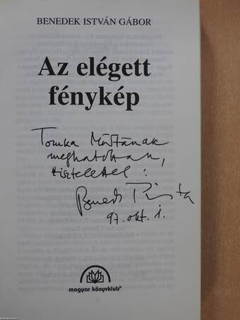 Az elégett fénykép (dedikált példány)