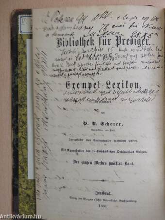 Exempel-Lexikon für Prediger und Katecheten IV. (gótbetűs)