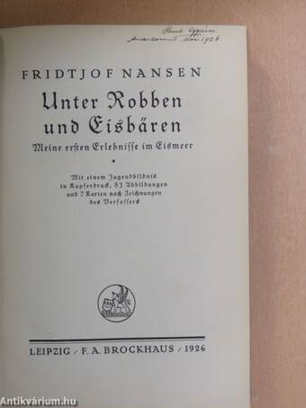 Unter Robben und Eisbären (gótbetűs)