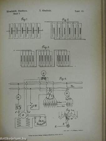 Handbuch der Schaltungsschemata für elektrische Starkstromanlagen I-II.