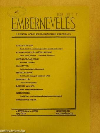 Embernevelés 1989/2.