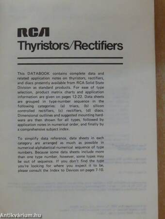 RCA - Thyristors/Rectifiers