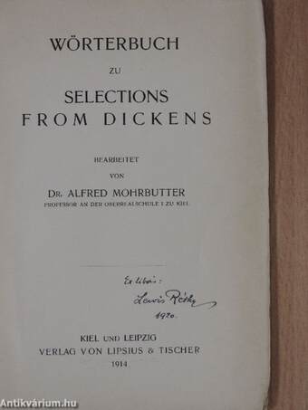 Selections from Dickens/Wörterbuch zu Selections from Dickens/Anmerkungen zu Selections from Dickens