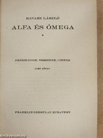 Alfa és Ómega I.