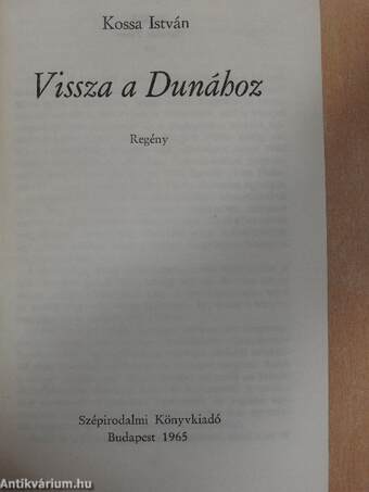 Vissza a Dunához