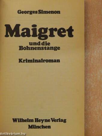 Maigret und die Bohnenstange