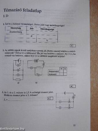 Fizika 7. - Témazáró feladatlapok