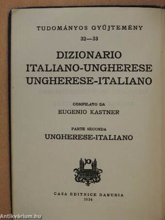 Dizionario Ungherese-Italiano