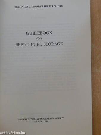 Guidebook on Spent Fuel Storage