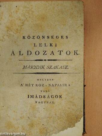 Közönséges lelki áldozatok II-III. (töredék)(rossz állapotú)