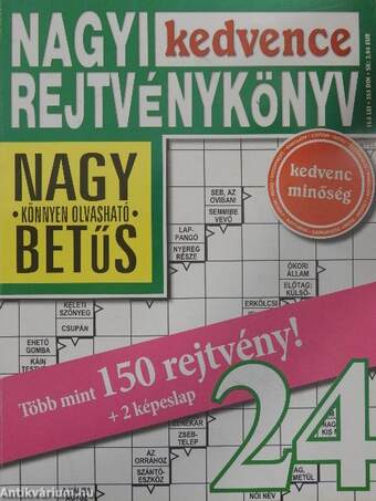 Nagyi kedvence rejtvénykönyv 24.