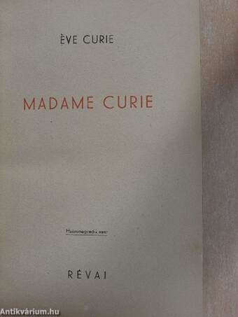 Madame Curie