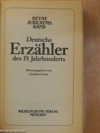 Deutsche Erzähler des 19. Jahrhunderts