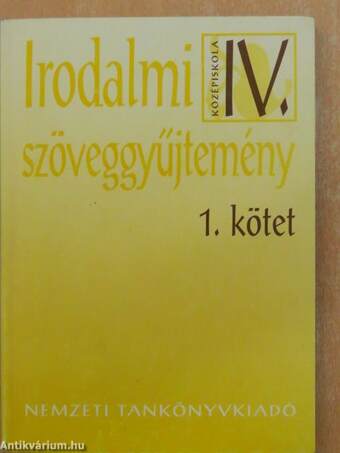 Irodalmi szöveggyűjtemény IV/1-2.