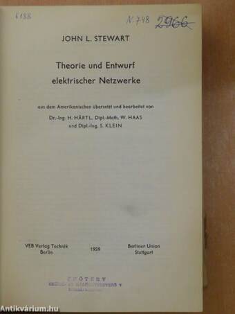 Theorie und Entwurf elektrischer Netzwerke