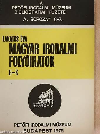 Magyar Irodalmi Folyóiratok
