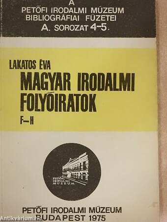 Magyar Irodalmi Folyóiratok