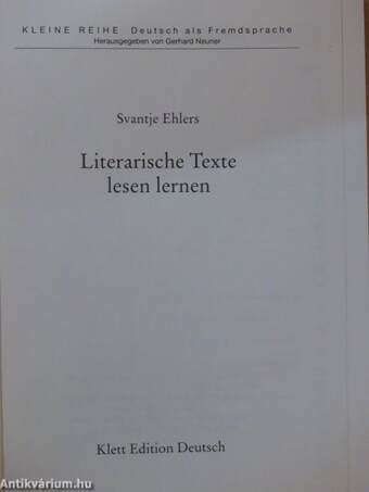 Literarische Texte lesen lernen