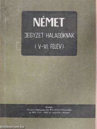 Német jegyzet haladóknak (V.-VI. félév)