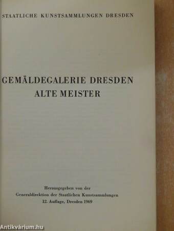 Gemäldegalerie Dresden alte Meister