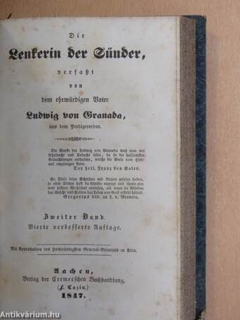 Die Lenkerin der Sünder I-II. (gótbetűs)