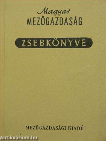 Magyar mezőgazdaság zsebkönyve 1968