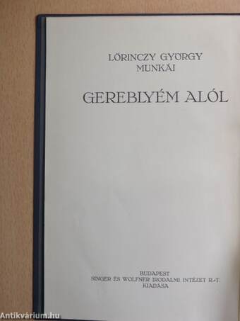 Gereblyém alól