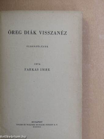 Öreg diák visszanéz