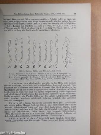 Acta Entomologica Musei Nationalis Pragae 1951. XXVII