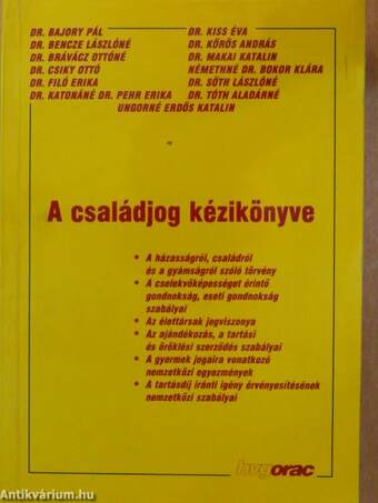 A családjog kézikönyve